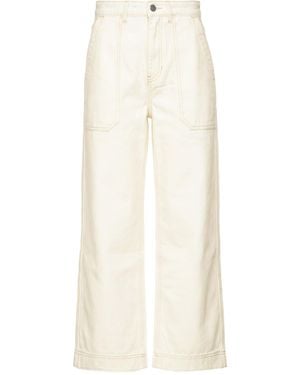 BOSS Ivory Jeans Cotton, Hemp - White