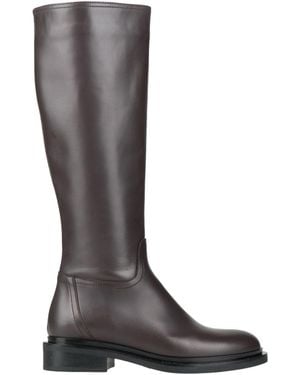 GLAM SHOES Dark Boot Leather - Brown