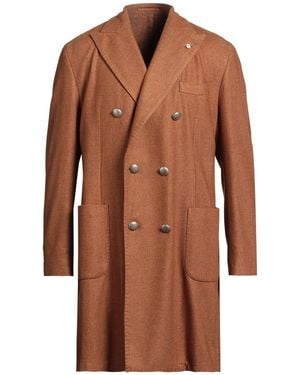 Brando Camel Coat Cashmere, Polyester - Brown