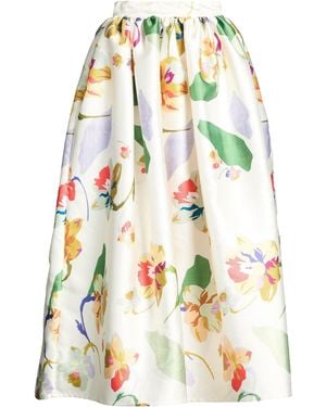 Prism Maxi Skirt Textile Fibers - White