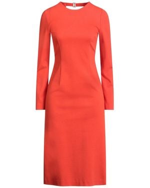 Suoli Midi Dress Viscose, Polyamide, Elastane - Red