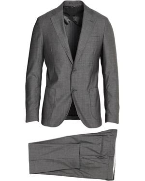 Lardini Suit Wool, Silk - Gray