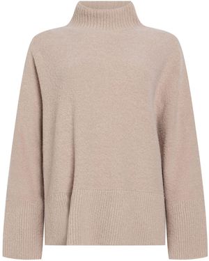 Antonelli Turtleneck Virgin Wool, Polyamide, Alpaca Wool - Natural
