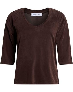 Caractere Dark T-Shirt Cupro, Elastane - Brown