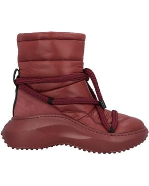 Vic Matié Brick Ankle Boots Synthetic Material, Textile Fibers - Red