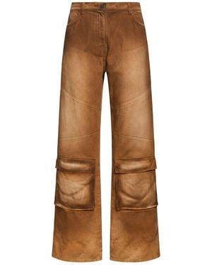 MSGM Camel Jeans Cotton - Brown