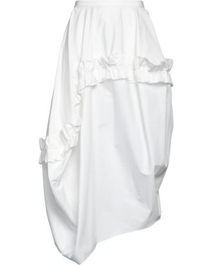 McQueen Midi Skirt Cotton - White