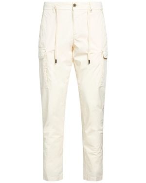 Myths Cream Trousers Cotton, Elastane - Natural