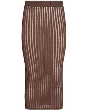 Patrizia Pepe Midi Skirts - Brown