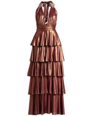 W Les Femmes By Babylon Maxi Dress Polyamide, Elastane - Red