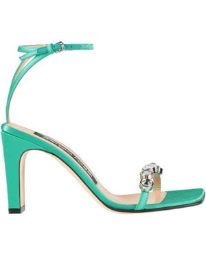 Sergio Rossi Sandals Textile Fibers - Green