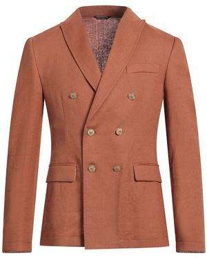 Daniele Alessandrini Blazer Linen, Viscose - Brown