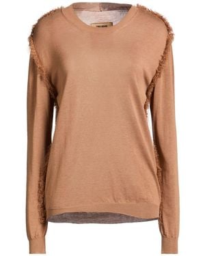 Uma Wang Camel Sweater Cotton, Silk - Brown