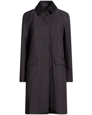 Moorer Overcoat & Trench Coat Polyester - Black