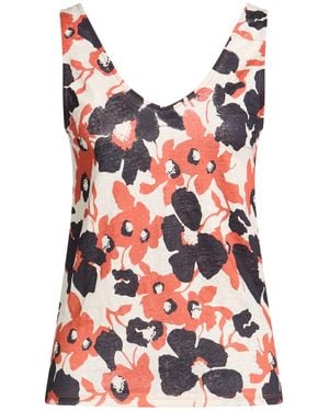 Majestic Filatures Top Cotton, Linen - Red