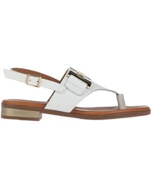 SPARWOMAN Thong Sandal Leather - White