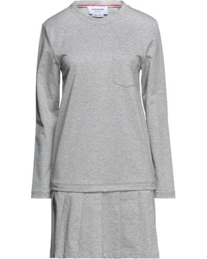 Thom Browne Mini Dress Cotton - Grey