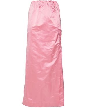 Sa Su Phi Maxi Skirt Silk - Pink