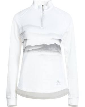 Odlo Sweatshirt Recycled Polyester, Elastane - White