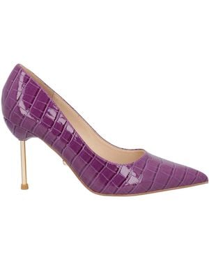 Twenty Four Haitch Court Shoes Textile Fibres - Purple