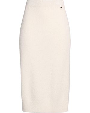 Dixie Cream Midi Skirt Alpaca Wool, Polyamide, Acrylic, Wool, Elastane - Natural