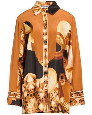 Leonard Paris Tan Shirt Silk - Orange