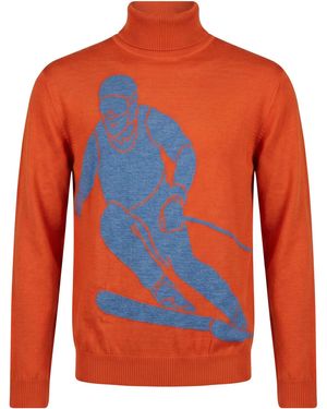 Bikkembergs Rollkragenpullover - Orange