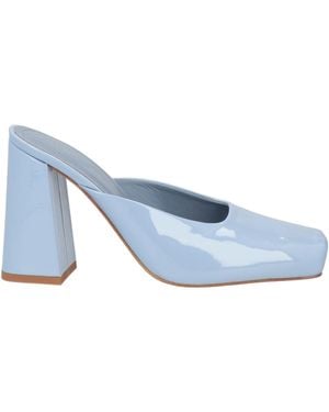 Liviana Conti Lilac Mules & Clogs Leather - Blue