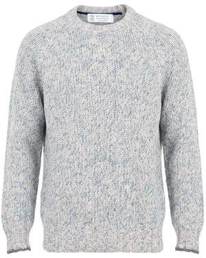 Brunello Cucinelli Sweater Virgin Wool, Cashmere, Silk - Gray