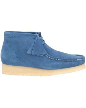 Clarks Ankle Boots Leather - Blue