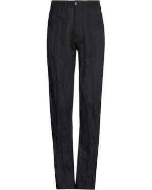MM6 by Maison Margiela Trousers Virgin Wool, Metallic Fibre - Blue
