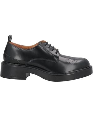 Bervicato Lace-Up Shoes Calfskin - Black