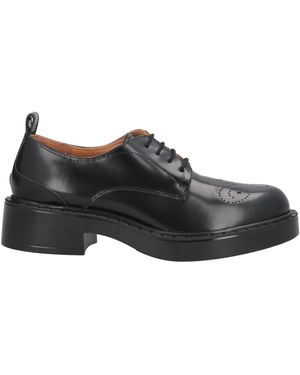 Bervicato Lace-Up Shoes Calfskin - Black
