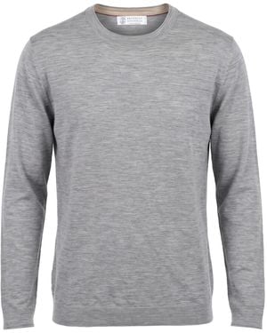 Brunello Cucinelli Light Sweater Virgin Wool, Cashmere - Gray