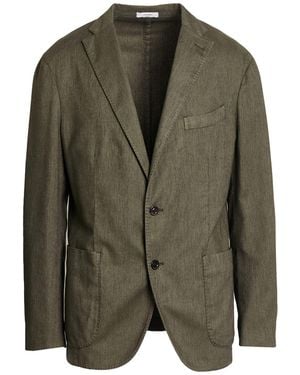Boglioli Military Blazer Cotton, Linen, Polyester, Elastane - Green