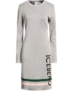 Iceberg Midi Dress Viscose, Polyester, Wool, Polyamide - Grey