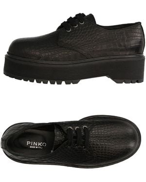Pinko Lace-Up Shoes Calfskin - Black