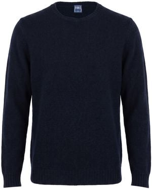 Fedeli Sweater Virgin Wool, Nylon, Cashmere, Elastane - Blue