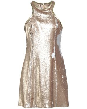 Dondup Mini Dress Polyester, Elastane - Natural