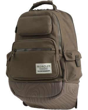 MONCLER X SALEHE BEMBURY Backpack Cotton, Polyester, Leather - Grey