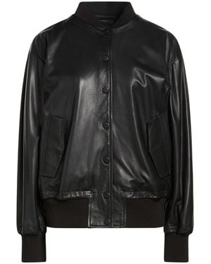 Emporio Armani Jacket Lambskin - Black