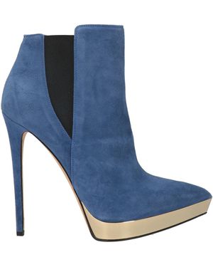 Le Silla Ankle Boots Leather - Blue
