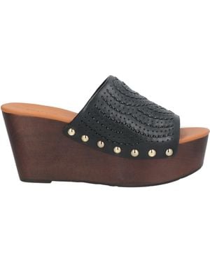 What For Mules & Clogs Leather - Brown