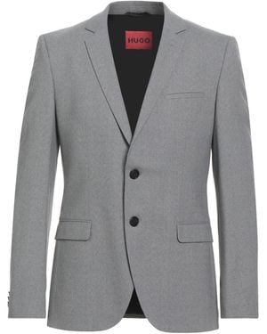 HUGO Blazer Virgin Wool, Polyester, Elastane - Gray