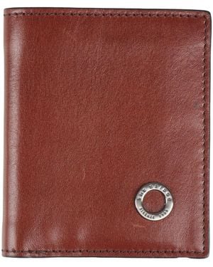 The Bridge Wallet Leather - Purple