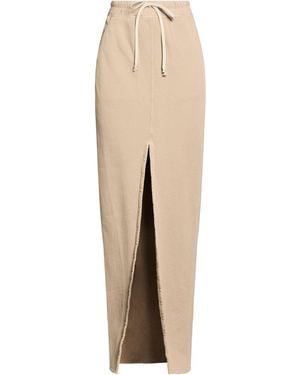 Rick Owens Maxi Skirt Cotton - Natural