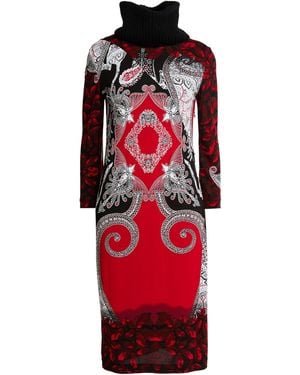 Roberto Cavalli Midi Dress Viscose - Red