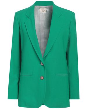 Alysi Chocolat Blazer Polyester, Virgin Wool, Elastane - Green