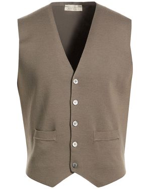 FILIPPO DE LAURENTIIS Military Cardigan Merino Wool - Brown