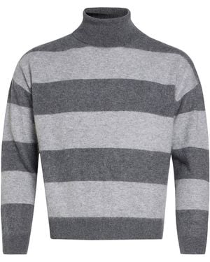 Majestic Filatures Turtleneck Wool, Cashmere - Grey